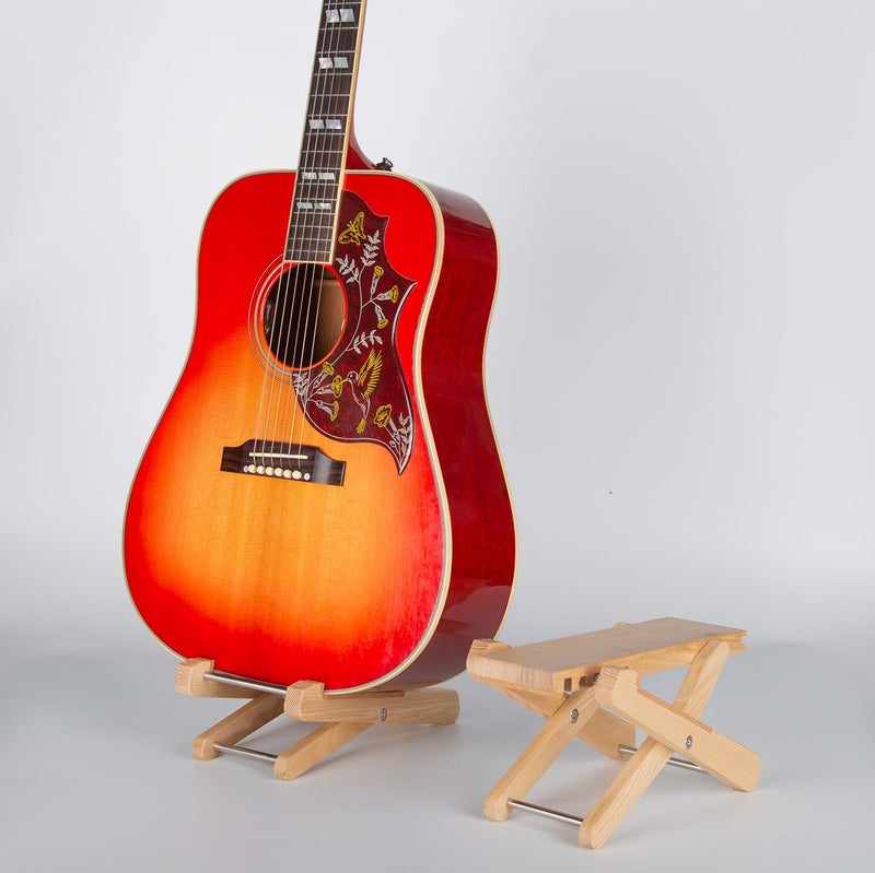 Spike Multifunctional Solid Wood Guitar Footstool Guitar Stand Multifunctional Musical Instrument Accessories Solid Wood Manufacturing Foldable Design (for Acoustic Guitar) - Image 4
